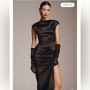 BHLDN Francesca Midi Dress, Black, Medium